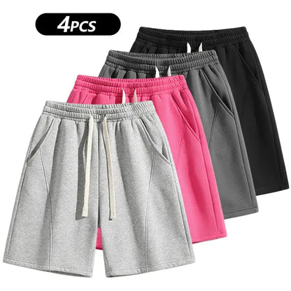 Retro Washed Casual Shorts