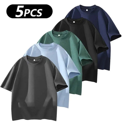 Men's 100% Cotton Crew Neck T-Shirts 3-Pack