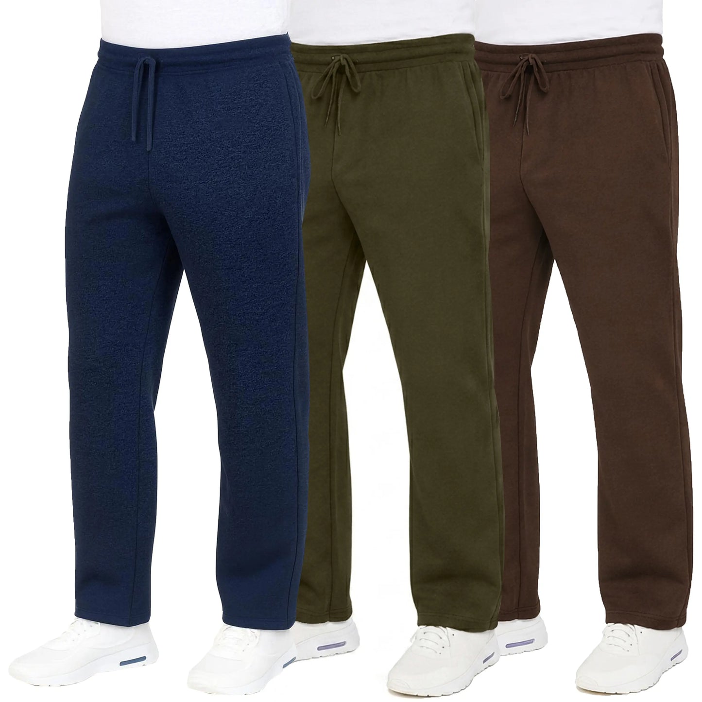 Men's Heavyweight Fleece Sweatpants 3-Pack