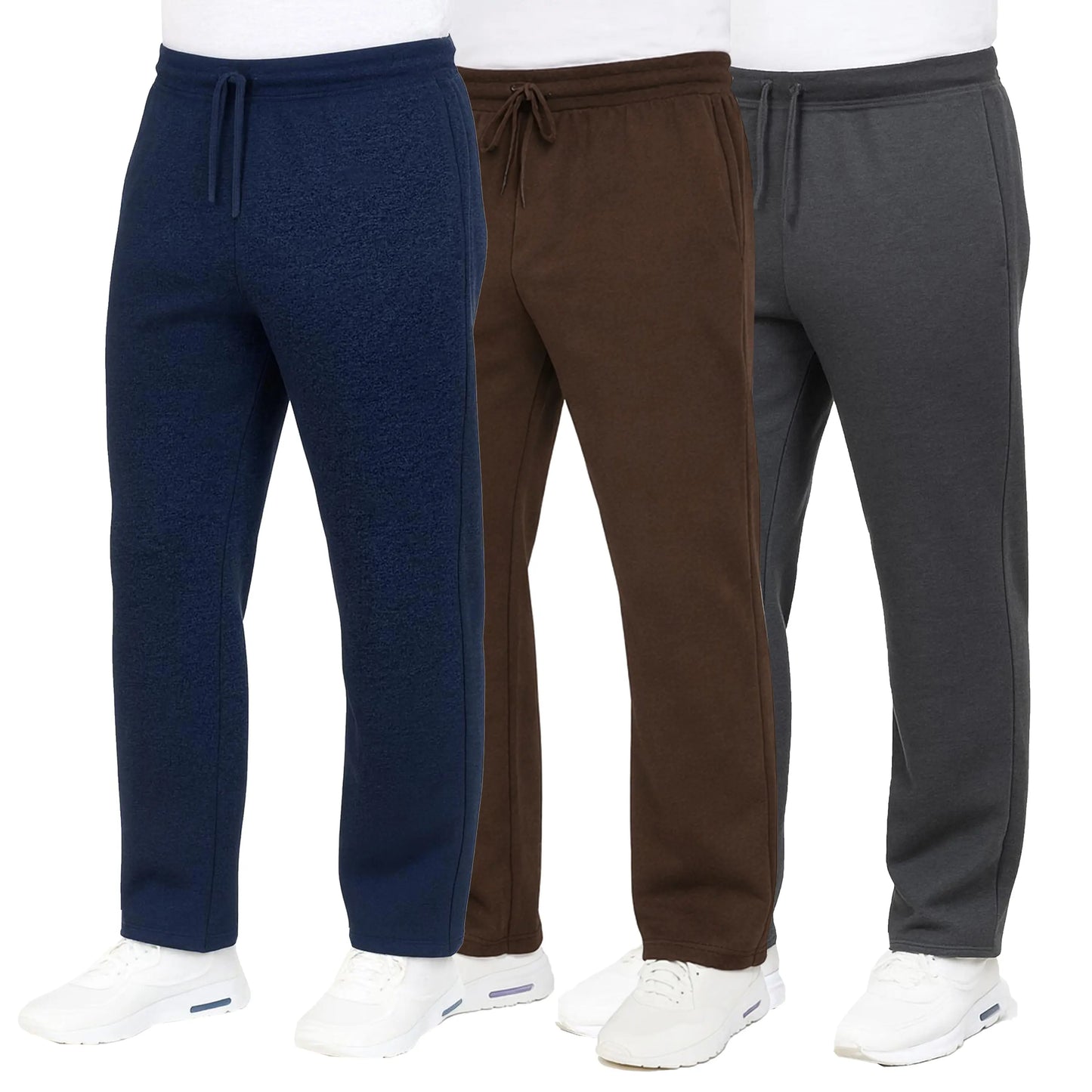 Men's Heavyweight Fleece Sweatpants 3-Pack