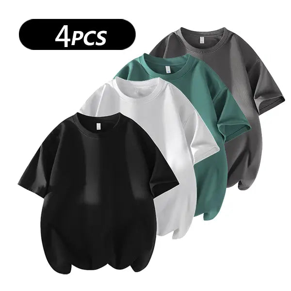 Men's 100% Cotton Crew Neck T-Shirts 3-Pack