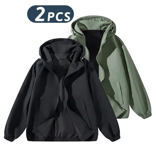 Vintage Washed Zip-Up Streetwear Hoodie