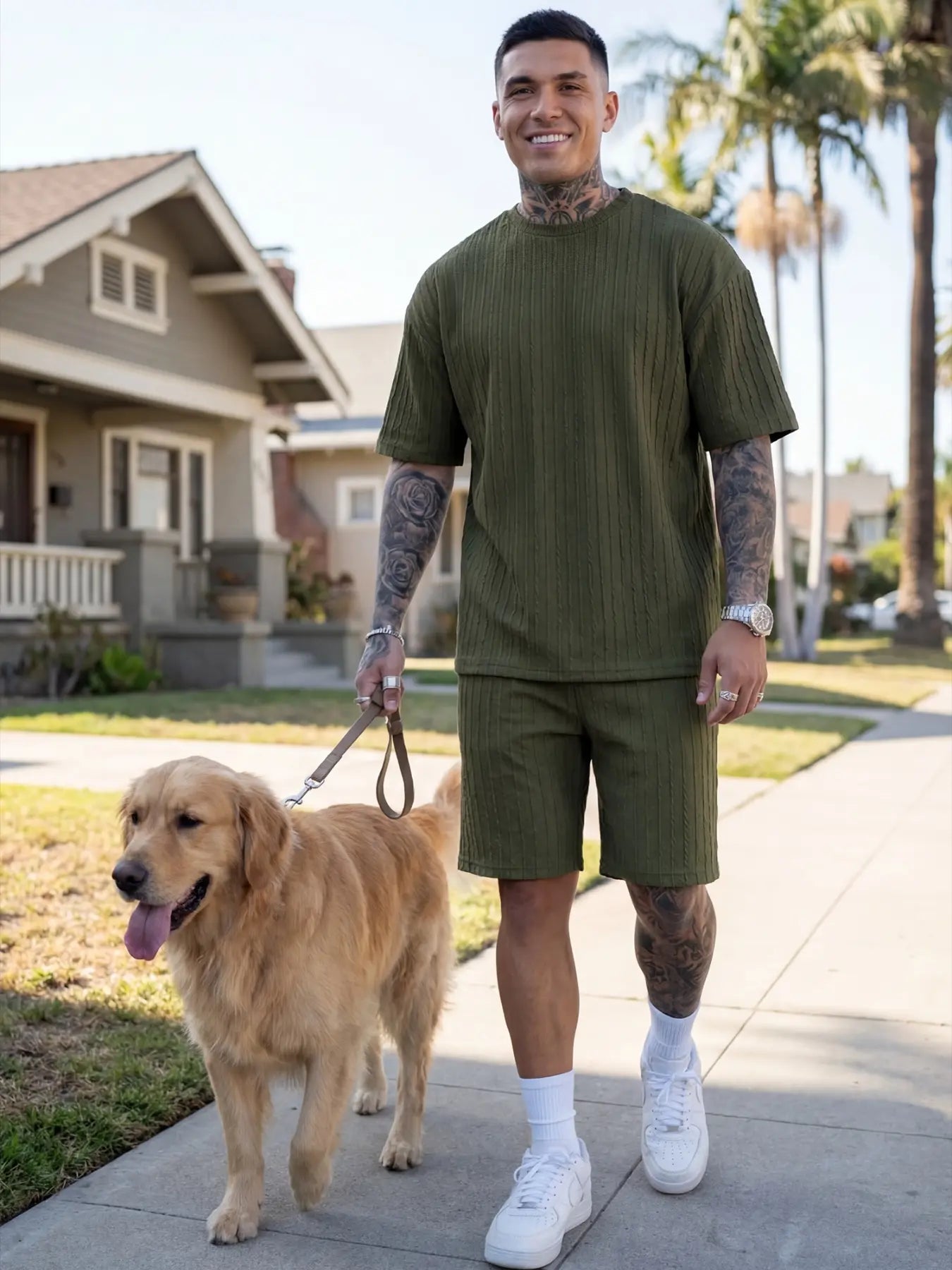 Men's Oversized 2-Piece Summer Set