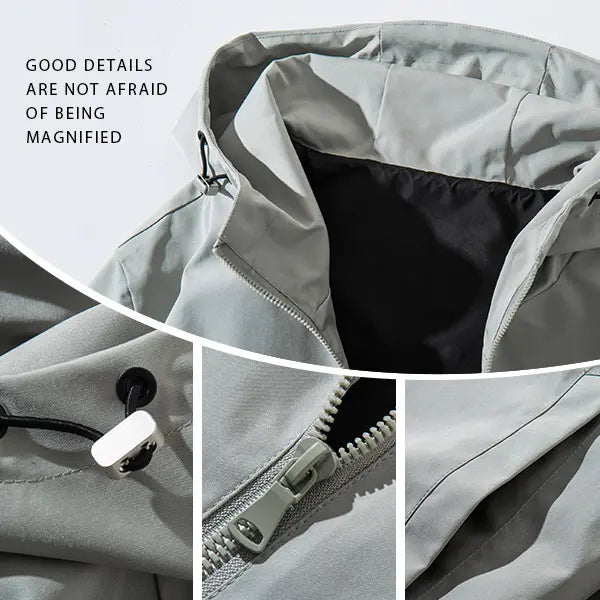 Vintage Washed Zip-Up Streetwear Hoodie