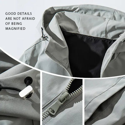 Vintage Washed Zip-Up Streetwear Hoodie