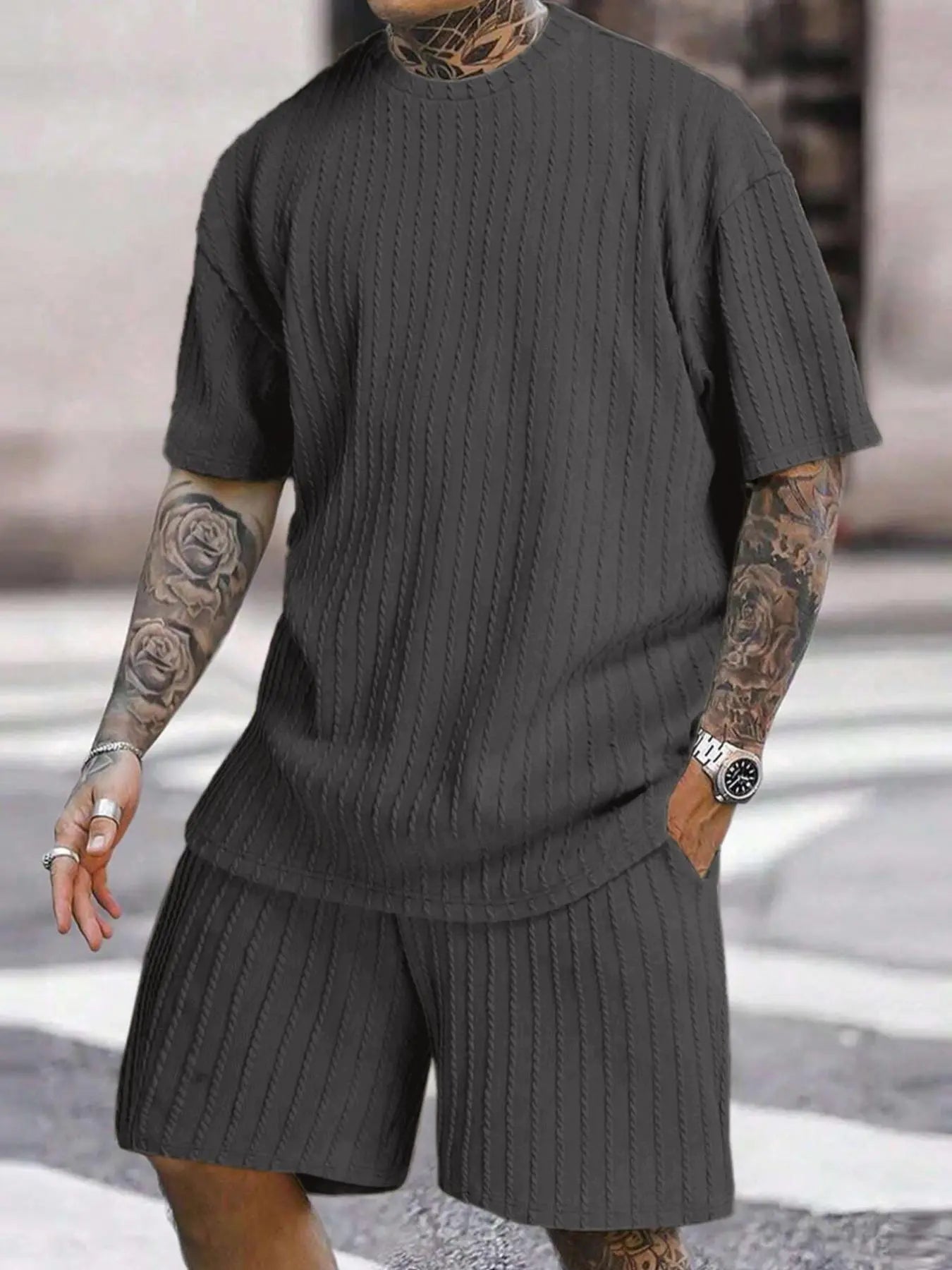 Men's Oversized 2-Piece Summer Set