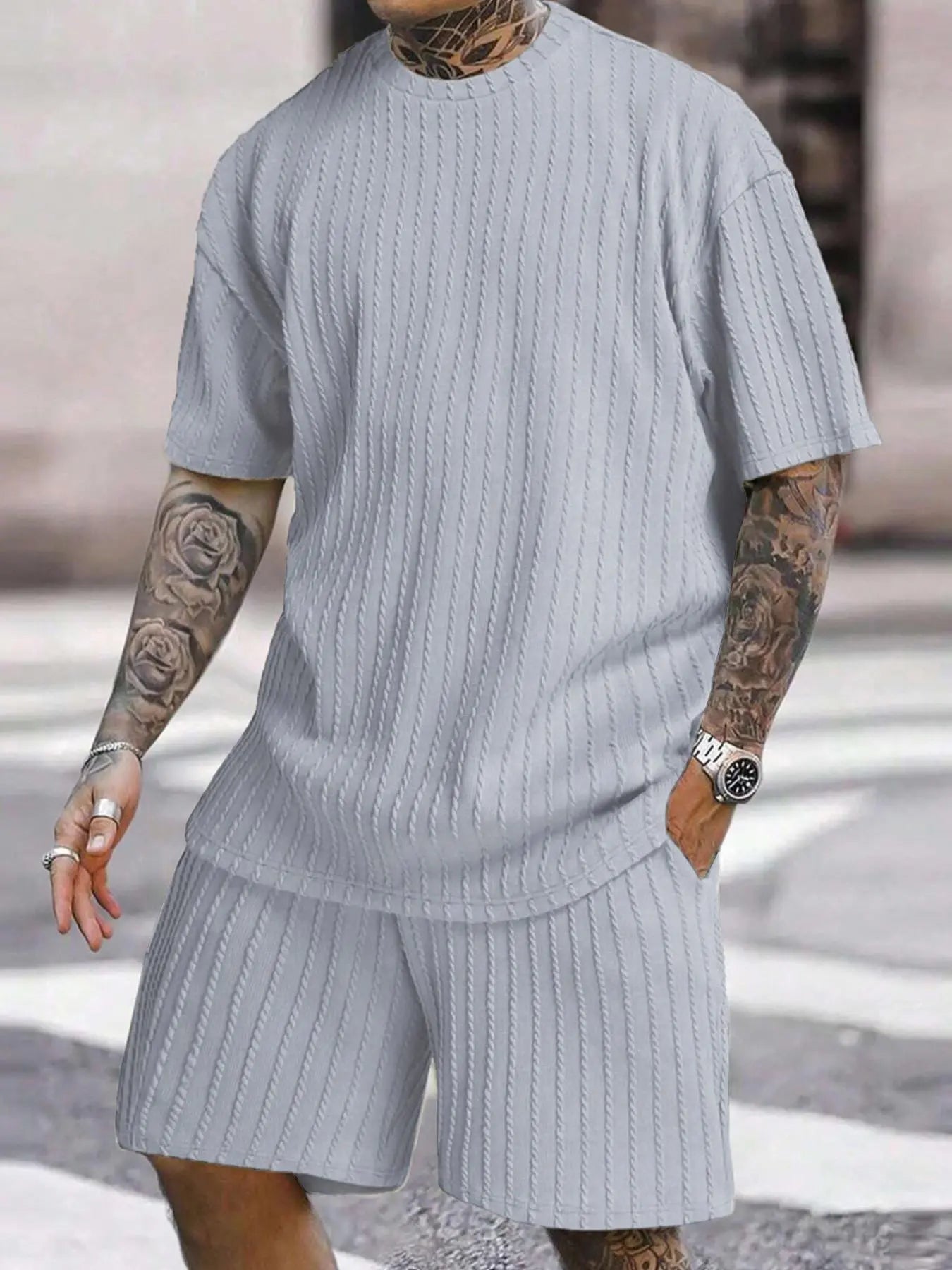 Men's Oversized 2-Piece Summer Set