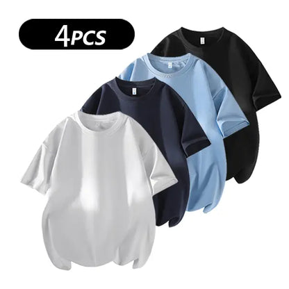 Men's 100% Cotton Crew Neck T-Shirts 3-Pack