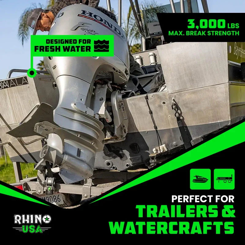 Retractable Boat Trailer Tie Down Straps 2PK | Buy More Save More