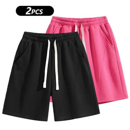 Retro Washed Casual Shorts