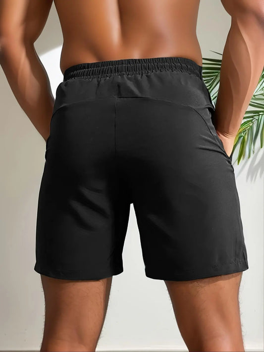 Men's Letter Print Drawstring Shorts 5-Pack