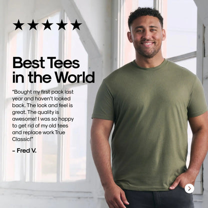 Men's Crew Neck T-Shirts 4-Pack