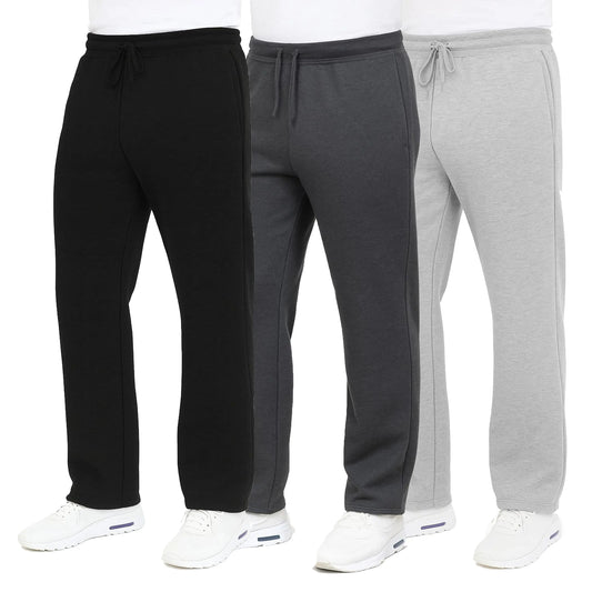 Men's Heavyweight Fleece Sweatpants 3-Pack