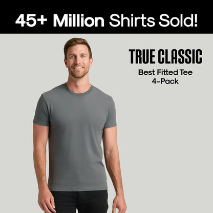 Men's Crew Neck T-Shirts 4-Pack